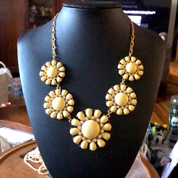 kate spade Jewelry Kate Spade Glossy Garden Necklace Enamel Cream